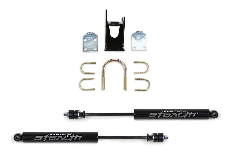 Fabtech 05-21 Ford F250/350 4WD Dual Stealth Steering Stabilizer Kit - Opposing Style -  Shop now at Performance Car Parts