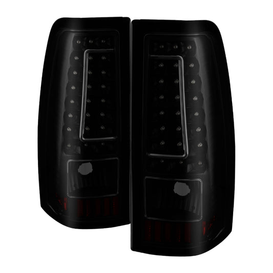 xTune 99-02 Chevy Silverado 1500/2500/3500 V2 LED Tail Lights - Black Smoke (ALT-ON-CS99-G2-LED-BSM)