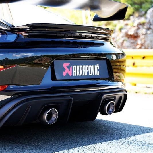 Akrapovic 2020+ Porsche Cayman GT4 (718) Tail Pipe Set (Titanium) - Performance Car Parts
