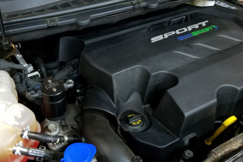 J&amp;L 2015-2024 Ford Edge Sport/ST Passenger Side Oil Separator 3.0 - Black Anodized -  Shop now at Performance Car Parts