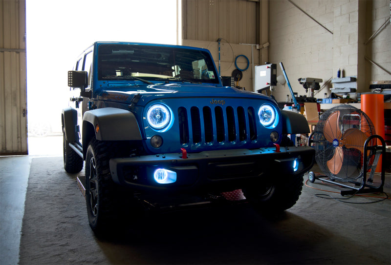 Oracle Jeep Wrangler 07-17 LED Halo Kit - White -  Shop now at Performance Car Parts