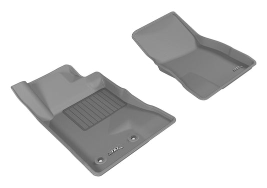 3D MAXpider 2015-2020 Ford Mustang Kagu 1st Row Floormat - Gray - Performance Car Parts