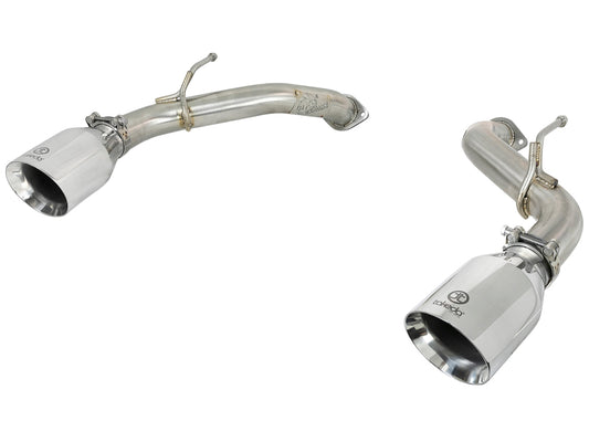 aFe POWER Takeda 2.5in 304 SS Axle-Back Exhaust w/ Polished Tips 17-19 Infiniti Q60 V6-3.0L (tt) -  Shop now at Performance Car Parts