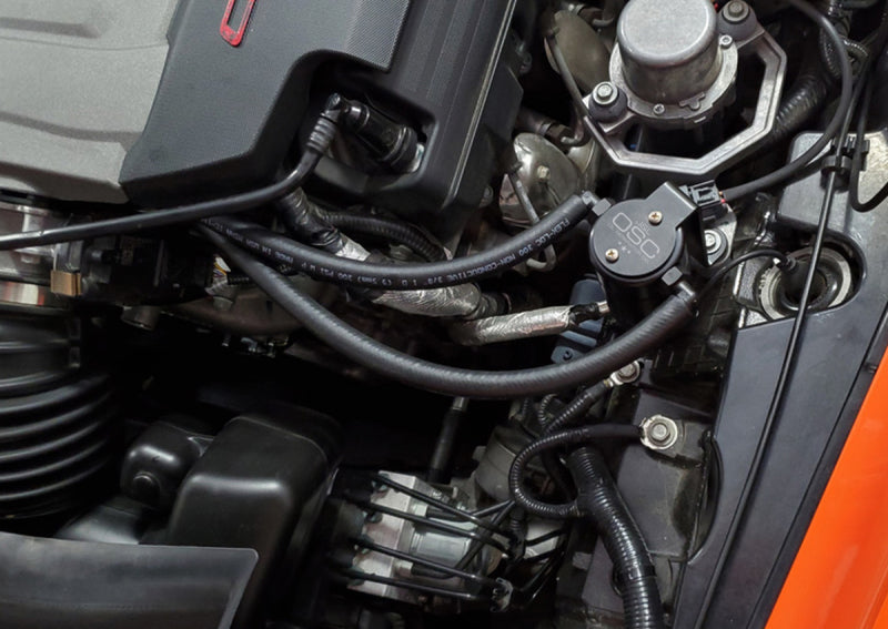 J&L 14-19 Chevrolet Corvette LT1 6.2L Driver Side Oil Separator 3.0 - Black Anodized -  Shop now at Performance Car Parts