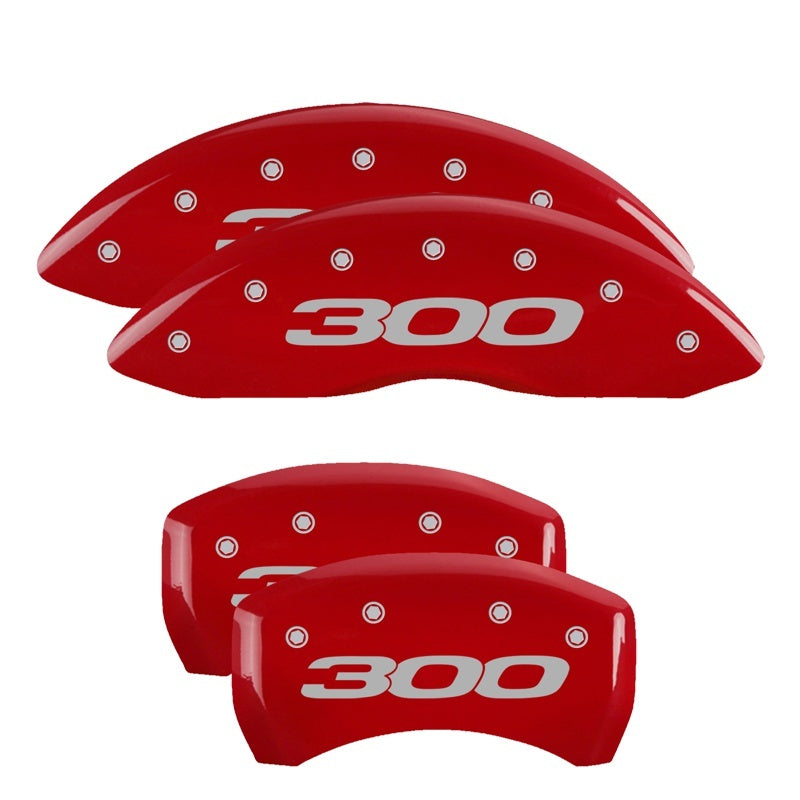 MGP 4 Caliper Covers Engraved Front & Rear 300/2017 Red Finish Silver Char 2014 Chrysler 300 -  Shop now at Performance Car Parts