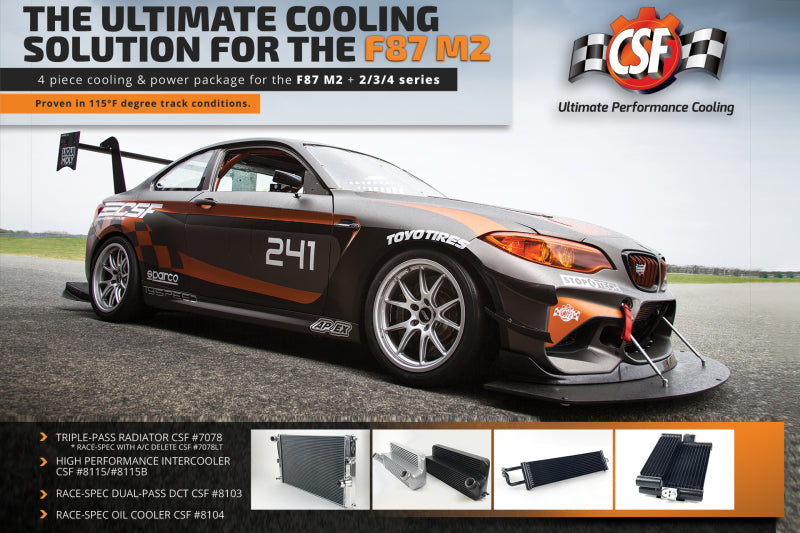 CSF 15-18 BMW M2 (F87) Race-Spec Oil Cooler -  Shop now at Performance Car Parts