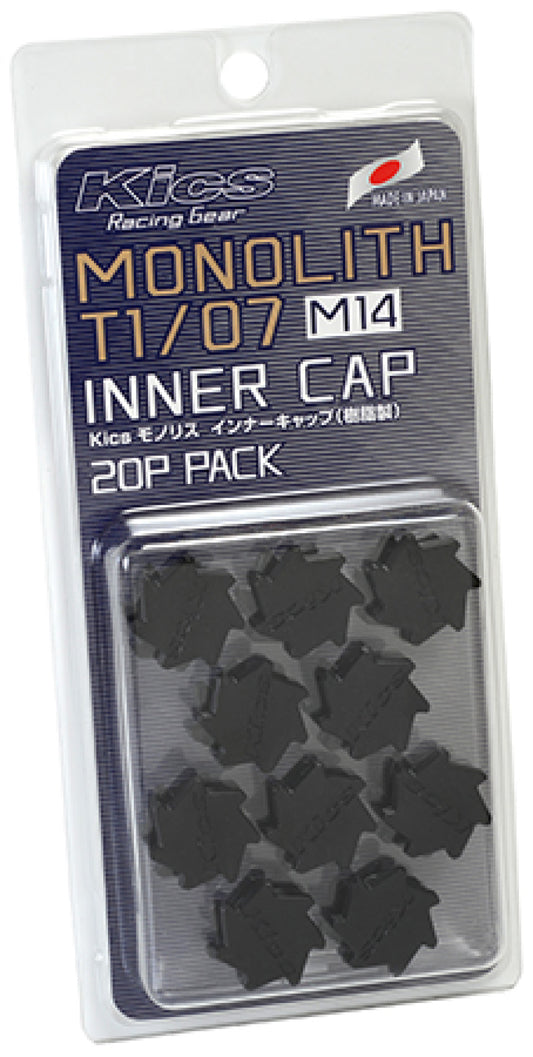 Project Kics M14 Monolith Cap - Black (Only Works For M14 Monolith Lugs) - 20 Pcs