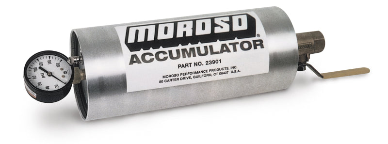 Moroso Oil Accumulator - 1.5 Quart - 10in x 4.25in -  Shop now at Performance Car Parts