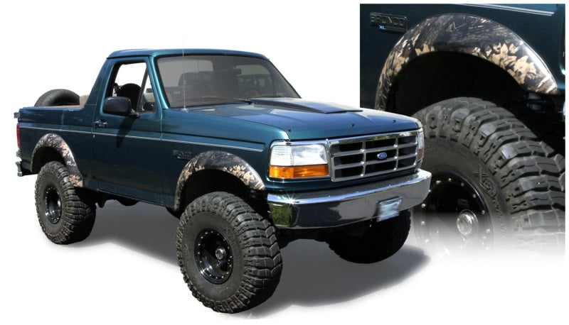 Bushwacker 92-96 Ford F-150 Styleside Extend-A-Fender Style Flares 4pc 81.0/96.0in Bed - Black -  Shop now at Performance Car Parts
