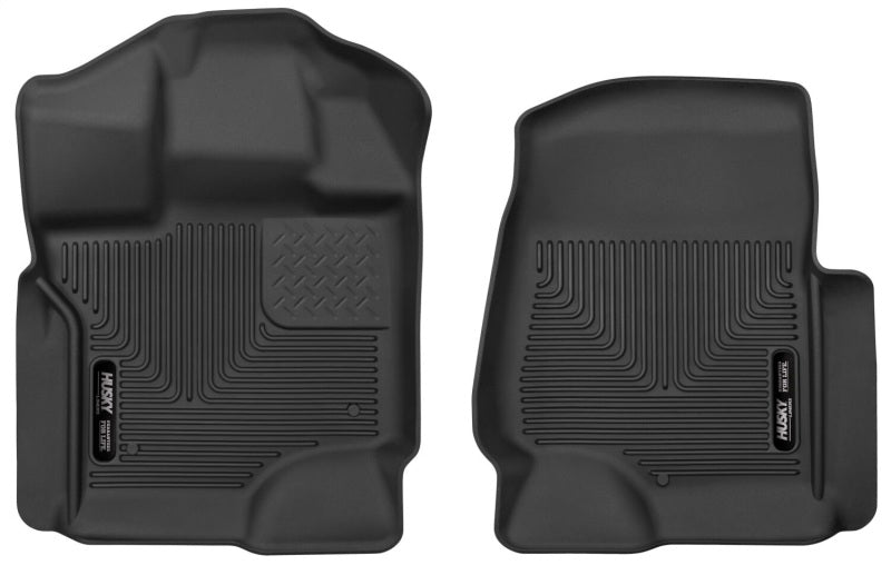Husky Liners 2017 Ford Super Duty (Crew Cab / Super Cab) WeatherBeater Black Front Floor Liners -  Shop now at Performance Car Parts