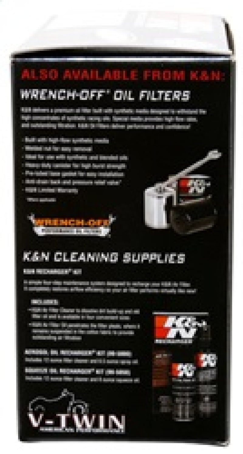 K&N Replacement Unique Air Filter 6.625in L x 4.75in W x 1.625in H with 1 Flange for Harley Davidson -  Shop now at Performance Car Parts