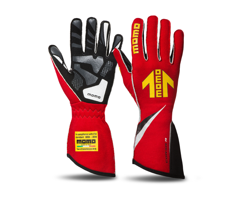 Momo Corsa R Gloves Size 9 (FIA 8856-2000)-Red -  Shop now at Performance Car Parts