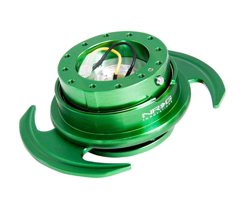 NRG Quick Release Kit Gen 3.0 - Green Body / Green Ring w/Handles -  Shop now at Performance Car Parts