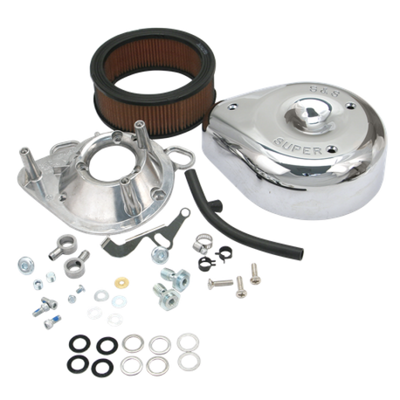 S&S Cycle 93-99 BT/91-03 Sportster Models Teardrop Air Cleaner Kit for S&S Super E/G Carb -  Shop now at Performance Car Parts