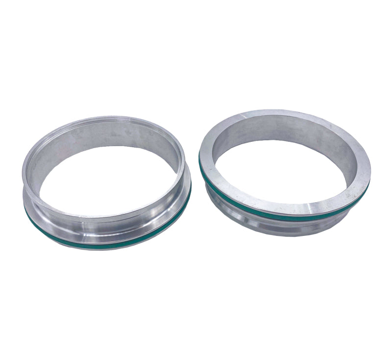 Granatelli Stainless Steel Dual Seal Clamp 4.0in Weld-On Ferrule Set -  Shop now at Performance Car Parts