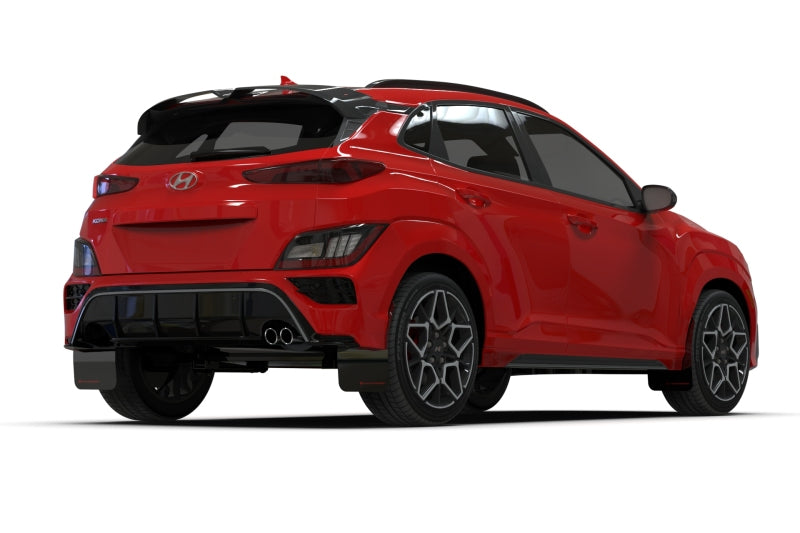 Rally Armor 2022 Hyundai Kona N Line Black UR Mud Flap w/ Grey Logo -  Shop now at Performance Car Parts