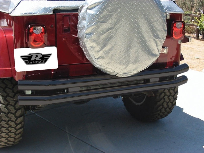 Rampage 1987-1995 Jeep Wrangler(YJ) Double Tube Bumper - Black -  Shop now at Performance Car Parts