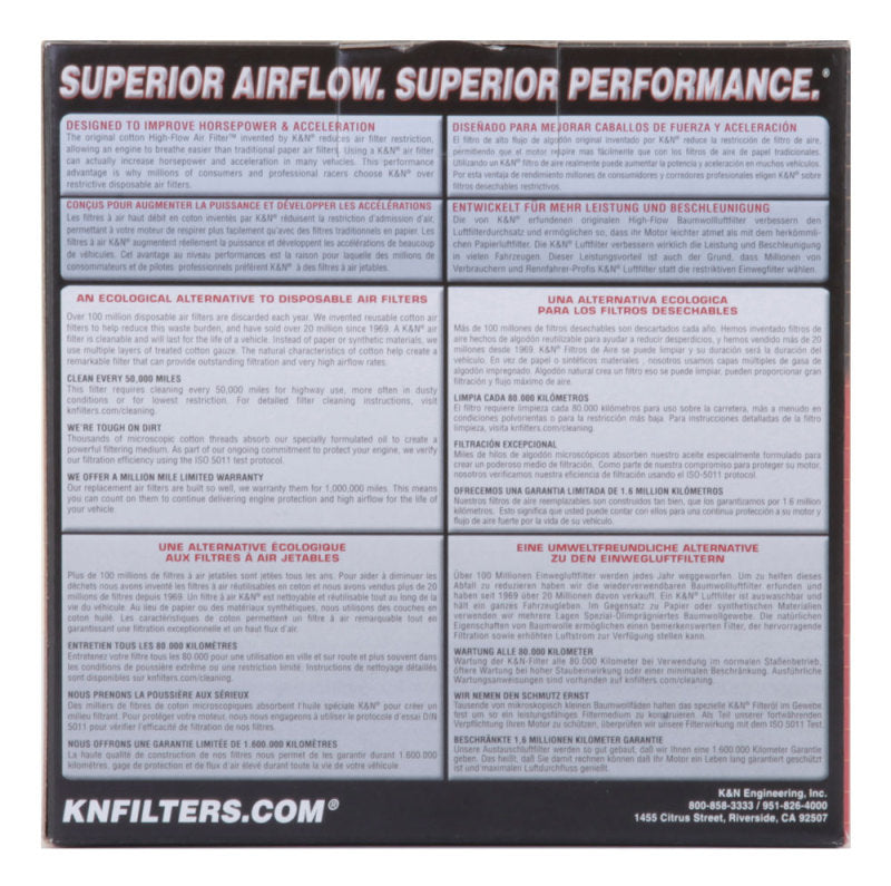 K&N Replacement Air FIlter 04-12 Honda VT750 / VT750C2 / VT750C / VT750 C2B / VT730 RS -  Shop now at Performance Car Parts