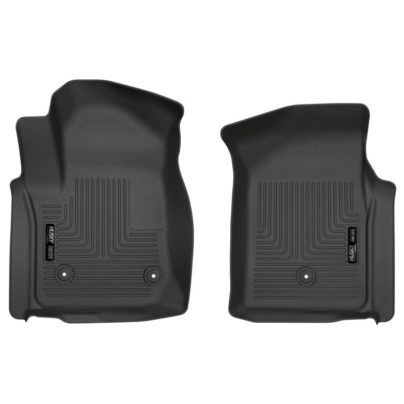 Husky Liners 19-20 Chevy Silverado WeatherBeater Black Floor Liners - Front -  Shop now at Performance Car Parts