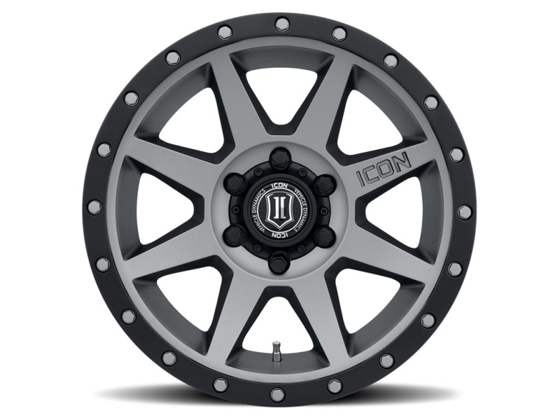 ICON Rebound 17x8.5 6x5.5 25mm Offset 5.75in BS 93.1mm Bore Titanium Wheel -  Shop now at Performance Car Parts