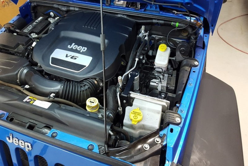 J&L 12-17 Jeep Wrangler JK 3.6L Passenger Side Oil Separator 3.0 - Clear Anodized -  Shop now at Performance Car Parts