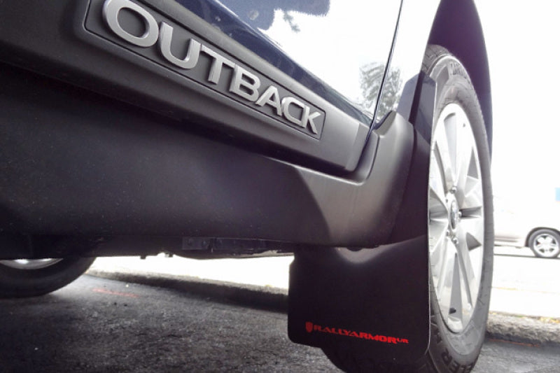 Rally Armor 15-19 Subaru Outback Black UR Mud Flap w/ Red Logo -  Shop now at Performance Car Parts