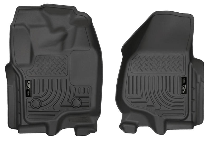 Husky Liners 12-15 Ford Super Duty Crew & Extended Cab WeatherBeater Front Row Black Floor Liners -  Shop now at Performance Car Parts
