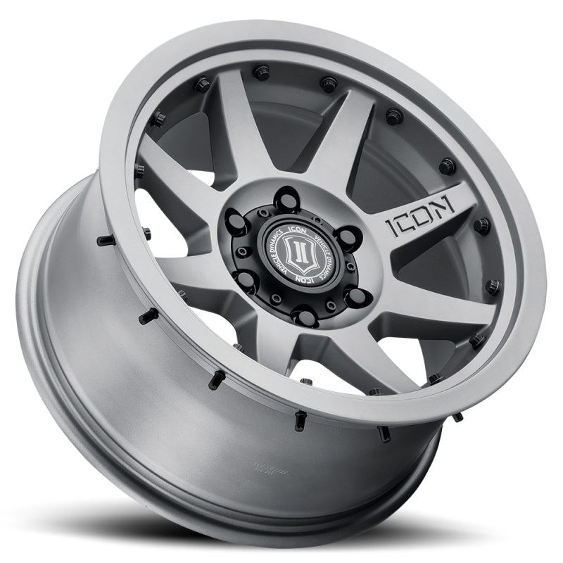 ICON Rebound Pro 17x8.5 5x5 -6mm Offset 4.5in BS 71.5mm Bore Titanium Wheel -  Shop now at Performance Car Parts