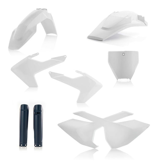 Acerbis 16-18 Husqvarna TC125/ FC250-450/ TC250/ TX300/ FX350/450 Full Plastic Kit - 17 White
