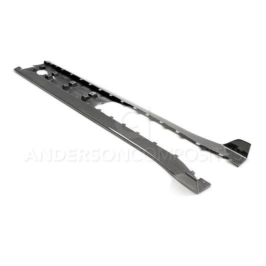 Anderson Composites 2020 Ford Mustang Shelby GT500 Carbon Fiber Rocker Panel Splitters -  Shop now at Performance Car Parts