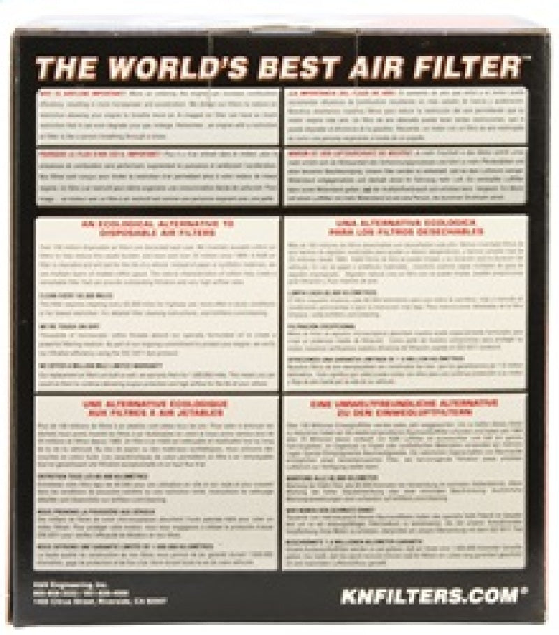K&N Universal Rubber Filter 2-1/4in FLG x 5-1/8in Base x 4-5/8in Top x 6in Height -  Shop now at Performance Car Parts