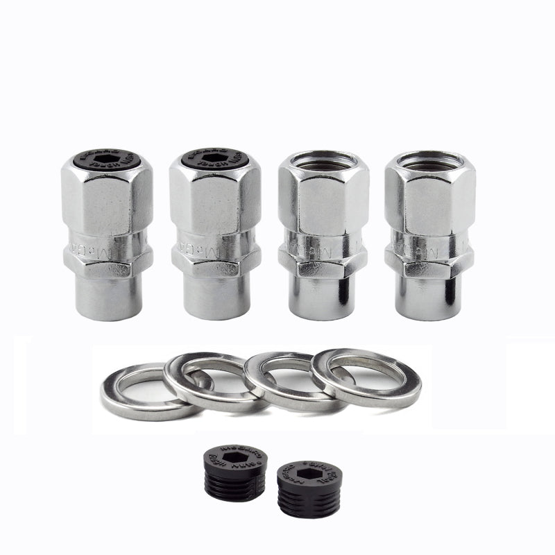 McGard Hex Lug Nut (Drag Racing Short Shank) 1/2-20 / 13/16 Hex / 1.6in. Length (4-Pack) - Chrome -  Shop now at Performance Car Parts