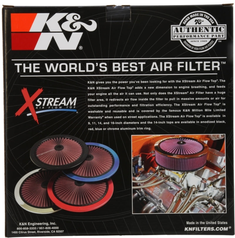 K&N X-Stream Top Filter X-Stream 16in OD - Black -  Shop now at Performance Car Parts