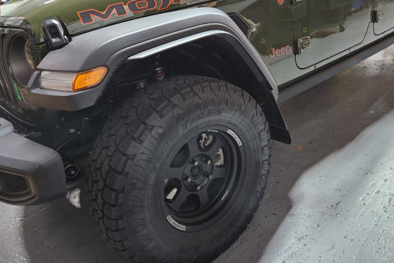Rally Armor 19-23 Jeep JT Gladiator Mojave/Rubicon Black Mud Flap w/ Grey Logo -  Shop now at Performance Car Parts