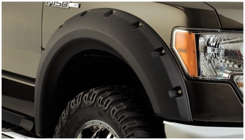 Bushwacker 09-14 Ford F-150 Styleside Max Pocket Style Flares 4pc 67.0/78.8/97.4in Bed - Black -  Shop now at Performance Car Parts