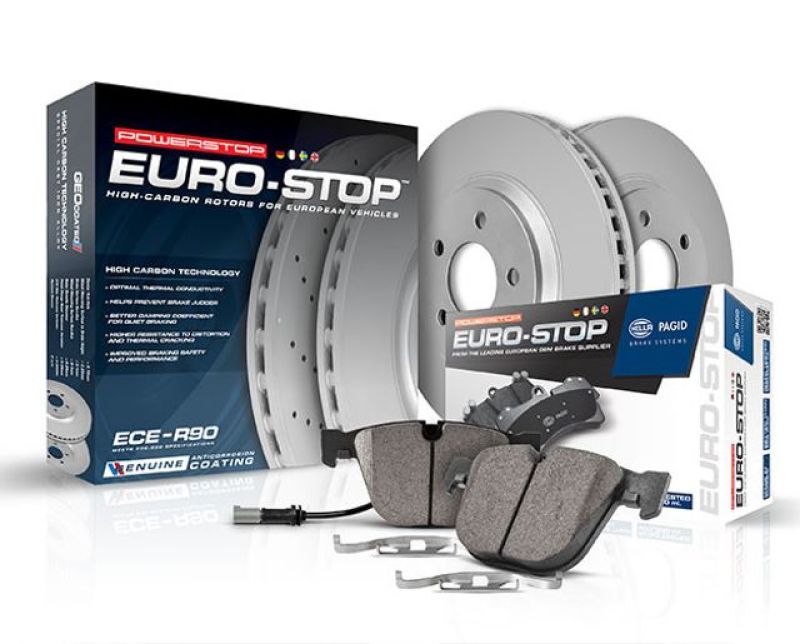 Power Stop 06-09 Audi A3 Rear Euro-Stop Brake Kit -  Shop now at Performance Car Parts