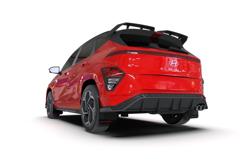 Rally Armor 2024 Hyundai Kona N Line Black UR Mud Flap w/ Grey Logo -  Shop now at Performance Car Parts