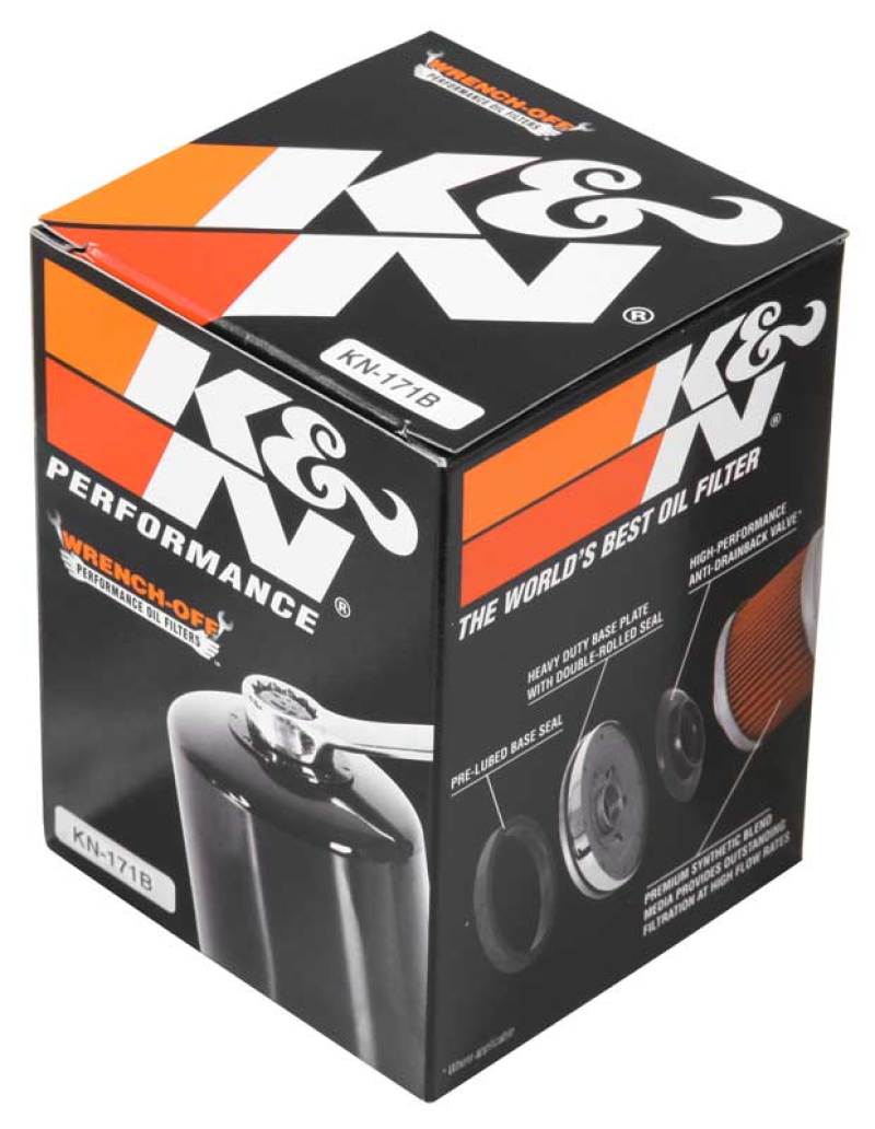 K&N Harley Davidson / Buell 3in OD x 4.063in H Black Oil Filter -  Shop now at Performance Car Parts