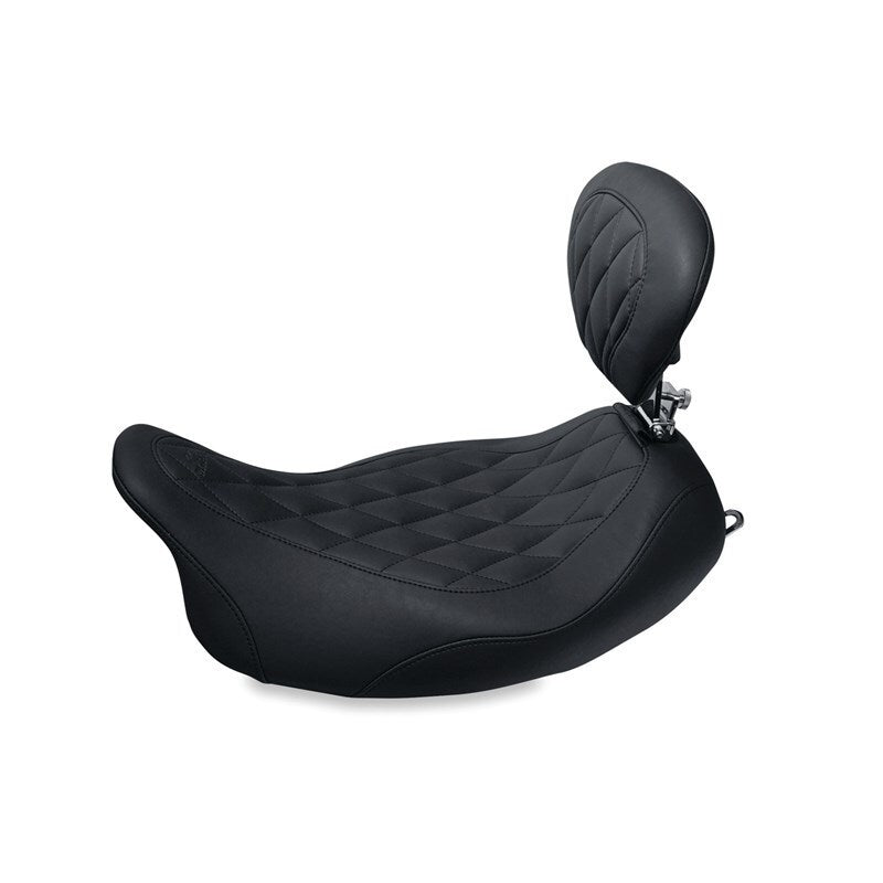 Mustang 08-21 Harley Rd King, 06-07 Str Glide 1906-07,00-05 Eagle Touring Solo Seat Diamond - Black -  Shop now at Performance Car Parts