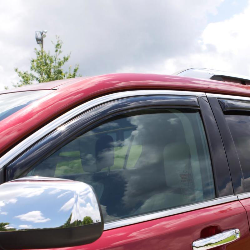 AVS 06-14 Honda Ridgeline Ventvisor In-Channel Front & Rear Window Deflectors 4pc - Smoke - Performance Car Parts