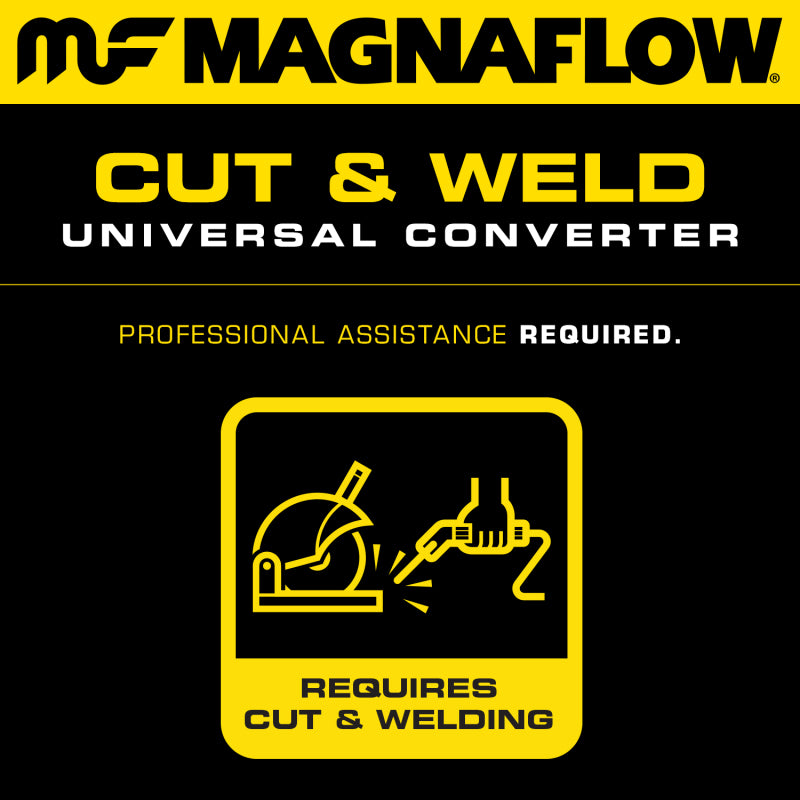 MagnaFlow Conv Univ 2.5in Inlet/Outlet Center/Center Oval 12in Body L x 6.5in W x 16in Overall L -  Shop now at Performance Car Parts