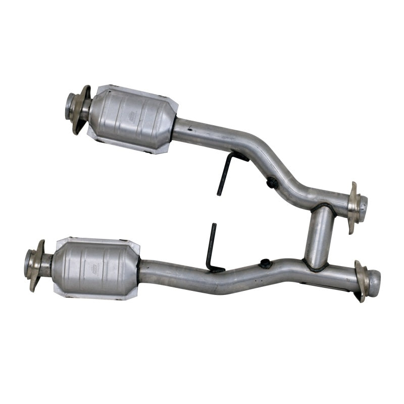 BBK 96-04 Mustang 4.6 GT / Cobra Short Mid H Pipe w Catalytic Converters 2-1/2 For Long Tube Headers -  Shop now at Performance Car Parts