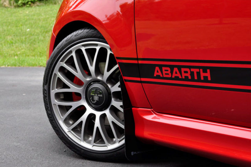 Rally Armor 2012-18 Fiat 500 (Pop/Sport/Lounge/Abarth) Red Mud Flap w/ White Logo -  Shop now at Performance Car Parts