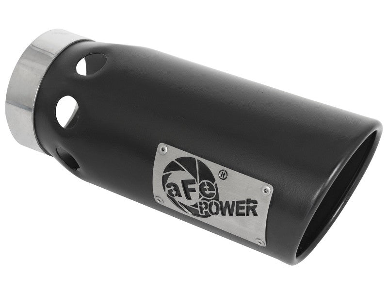 aFe Large Bore-HD 5 IN 409 SS DPF-Back Exhaust System w/Black Tip 20-21 GM Truck V8-6.6L -  Shop now at Performance Car Parts