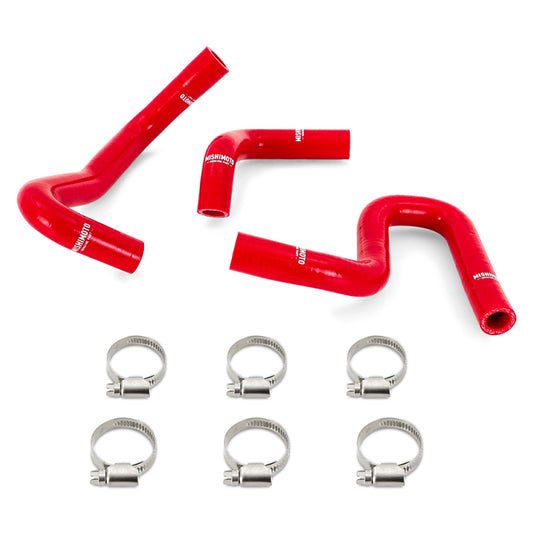 Mishimoto 96-02 4Runner 3.4L Silicone Heater Hose Kit (w/o Rear Heater) Red