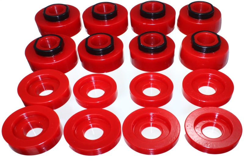 Energy Suspension 08-16 Ford F-250/F-350/F-450/F-550 Super Duty Crew Cab Red Body Mount Set -  Shop now at Performance Car Parts