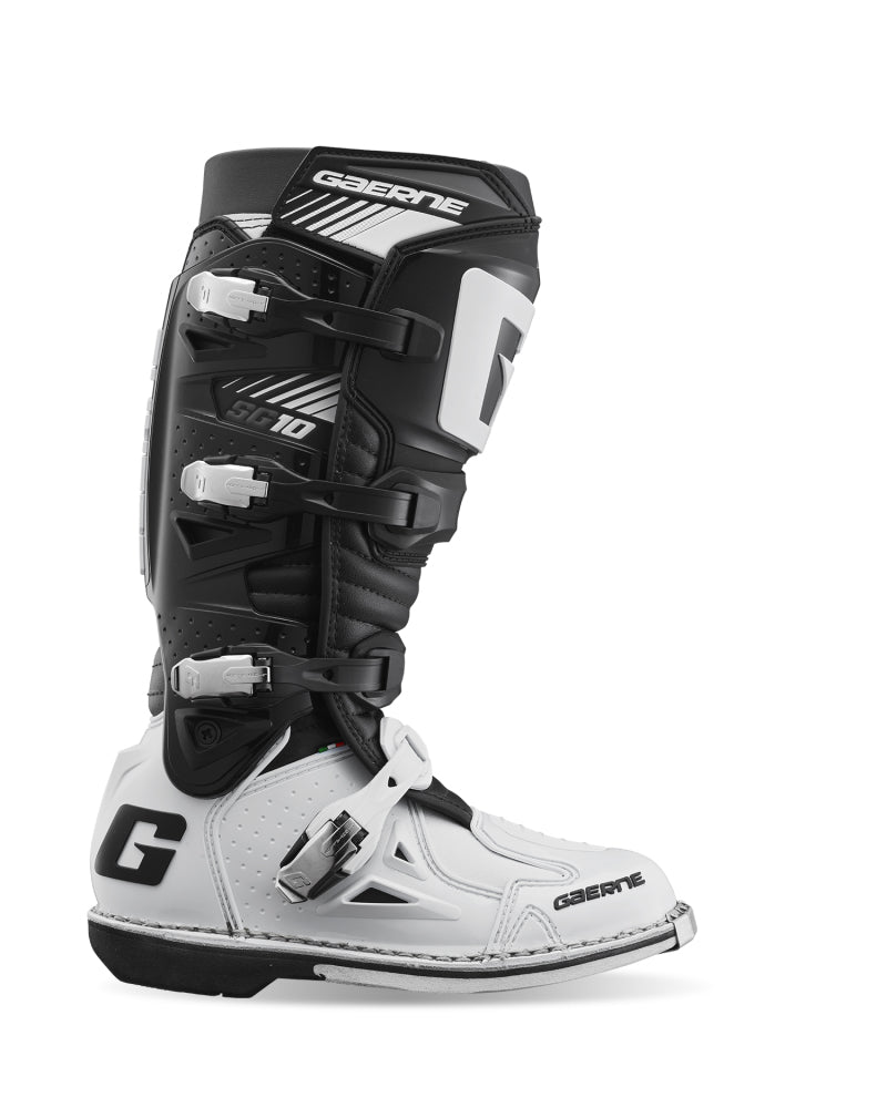 Gaerne SG10 Boot White/Black Size - 9.5 -  Shop now at Performance Car Parts