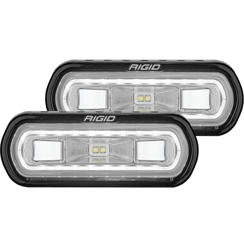 Rigid Industries SR-L Series Surface Mount LED Spreader Pair w/ White Halo - Universal -  Shop now at Performance Car Parts