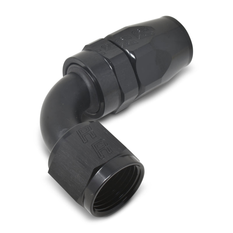 Russell Performance -4 AN Black 90 Degree Full Flow Hose End -  Shop now at Performance Car Parts