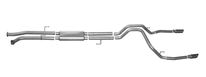 Gibson 10-19 Toyota Tundra SR5 4.6L 2.5in Cat-Back Dual Split Exhaust - Aluminized -  Shop now at Performance Car Parts